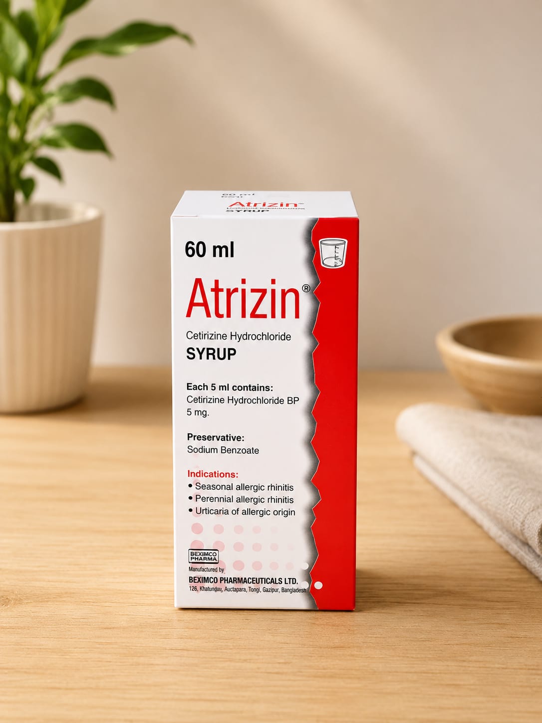 ATRIZIN 60ML (CETRIZINE )